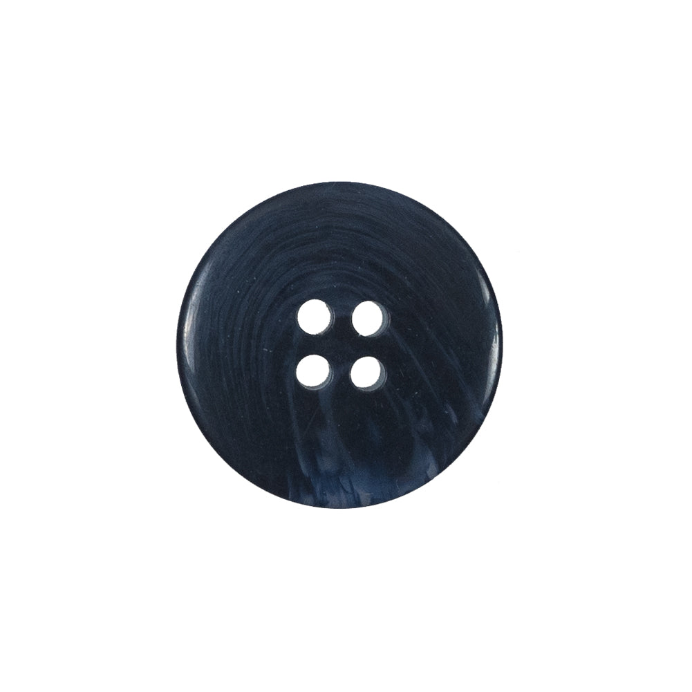 Indigo 4-Hole Plastic Button - 35L/22mm Detail
