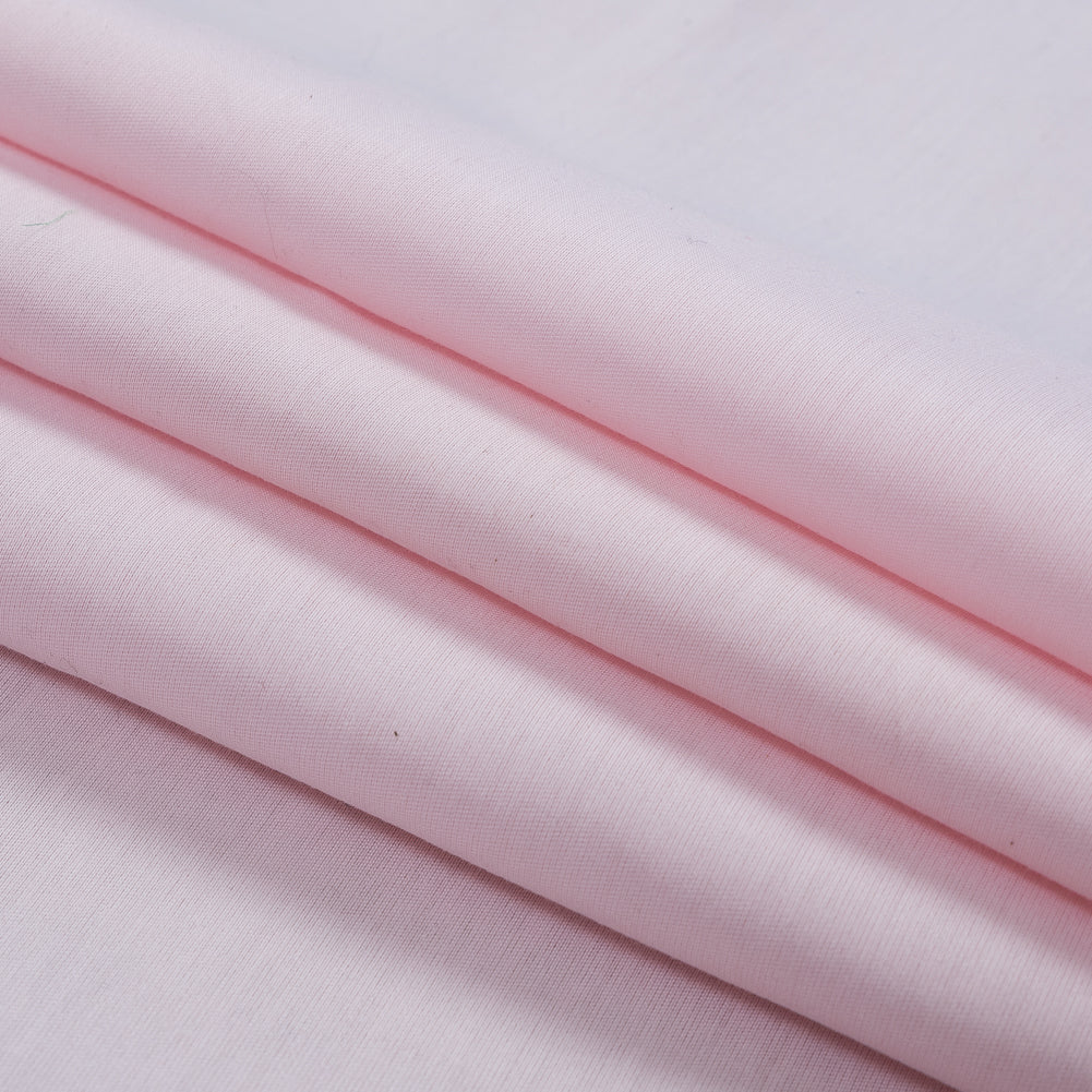 Baby Pink Soft Silk and Cotton Woven Folded