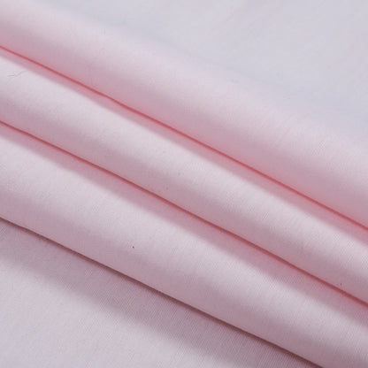 Baby Pink Soft Silk and Cotton Woven Folded