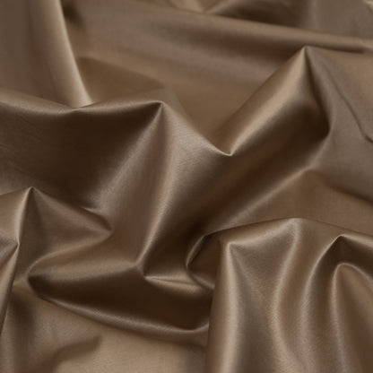 Tan Cotton Backed Polyester Taffeta Detail