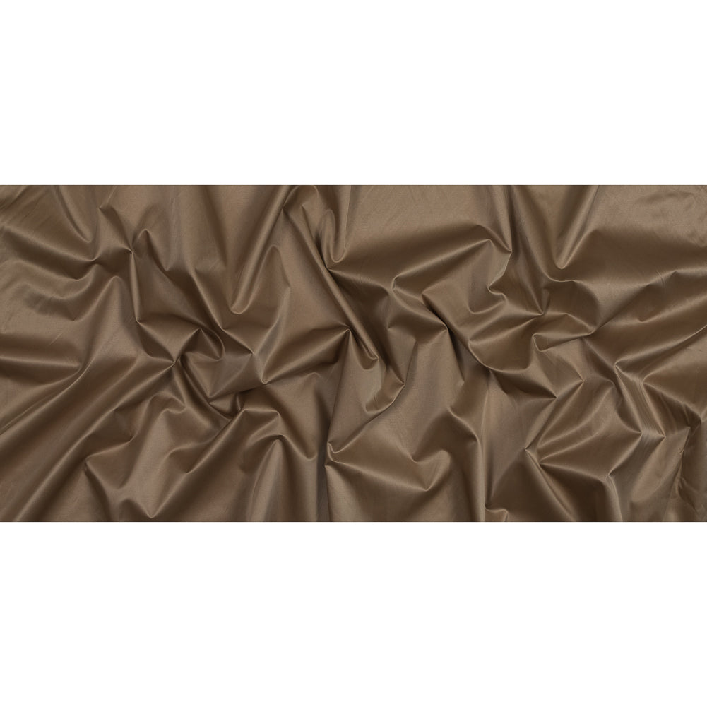 Tan Cotton Backed Polyester Taffeta Full