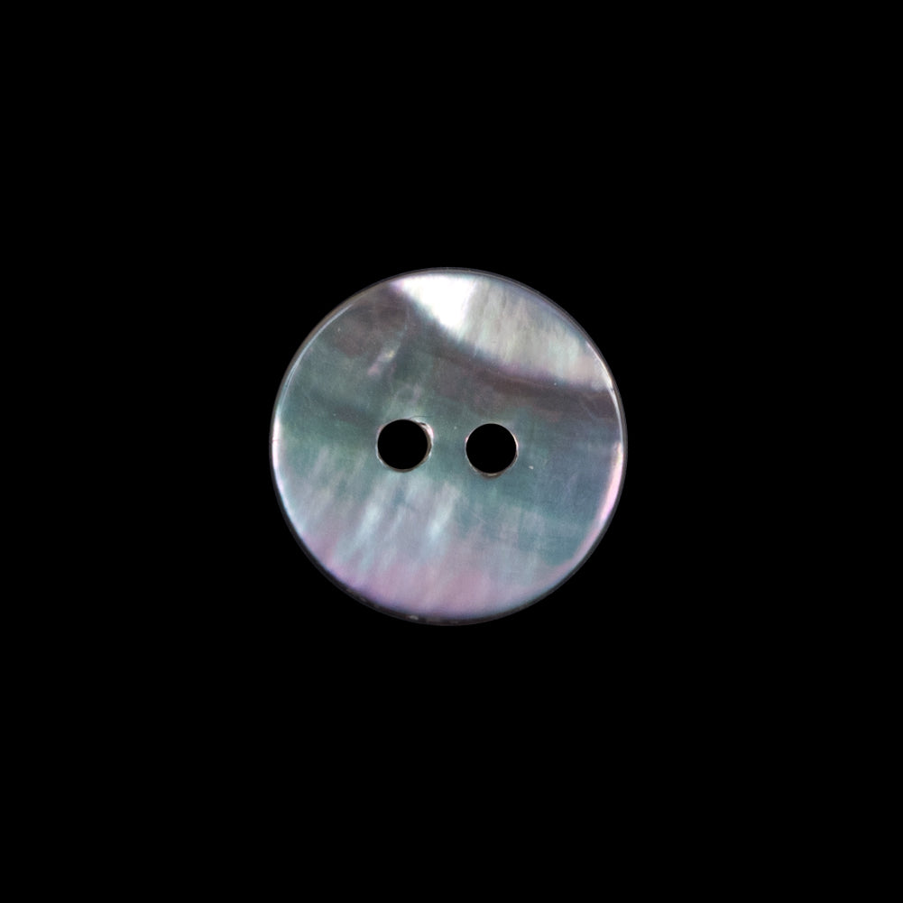 Iridescent Natural Shell 2-Hole Button - 24L/15mm