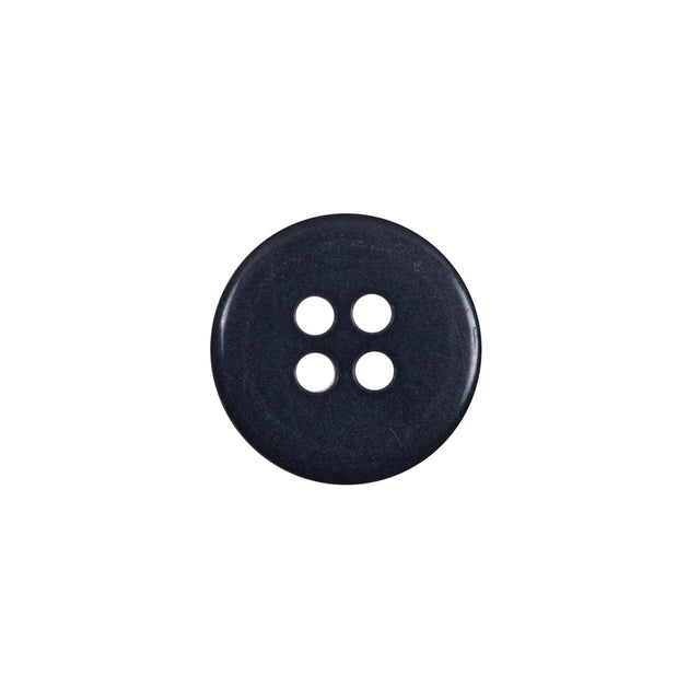 Navy Plastic 4-Hole Button - 24L/15mm