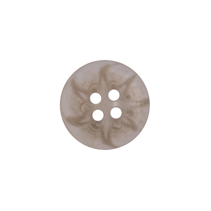 Beige Plastic 4-Hole Button - 28L/18mm Detail