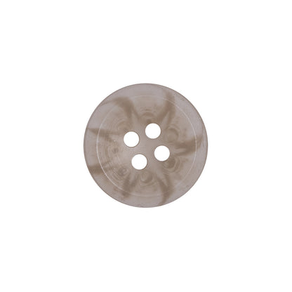 Beige Plastic 4-Hole Button - 28L/18mm
