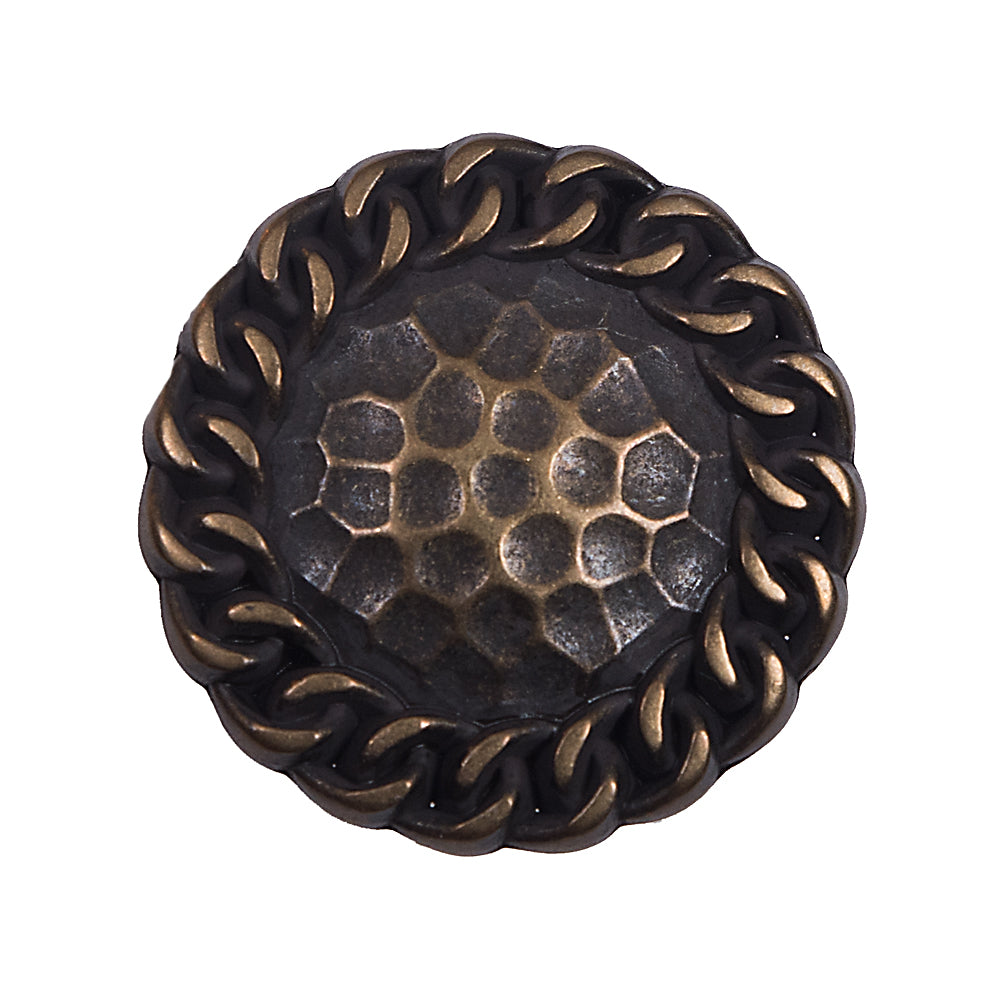 Italian Antique Gold Metal Shank Back Button - 48L/30.5mm