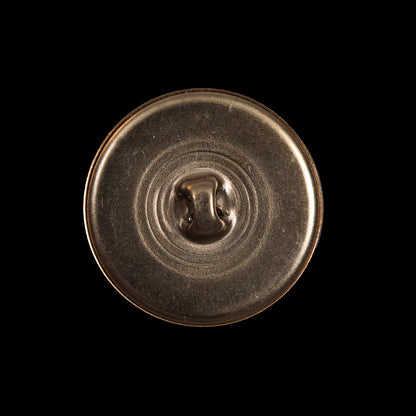 Gold Aluminum Crest Shank Back Button - 36L/23mm Detail