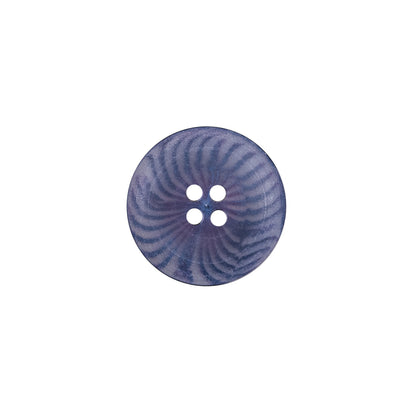 Blue Swirl 4-Hole Plastic Button - 24L/15mm Detail