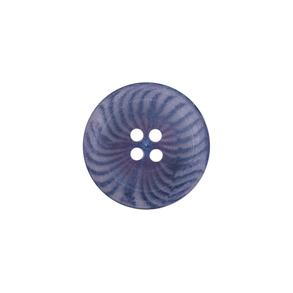 Blue Plastic 4-Hole Button - 28L/18mm Detail