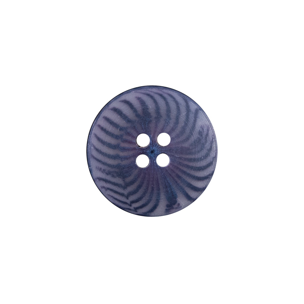 Blue Plastic 4-Hole Button - 28L/18mm