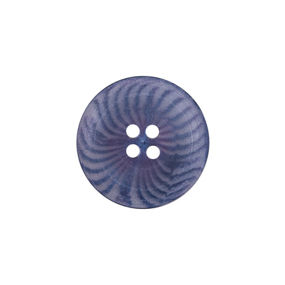 Blue Radiating Swirls Plastic 4-Hole Button - 33L/21mm Detail