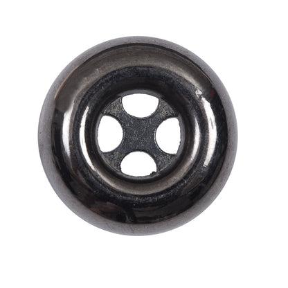 Italian Gunmetal 4-Hole Metal Button - 44L/28mm