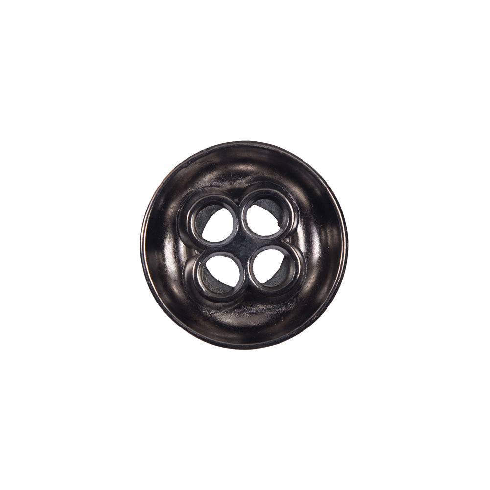 Italian Gunmetal 4-Hole Metal Button - 28L/18mm Detail