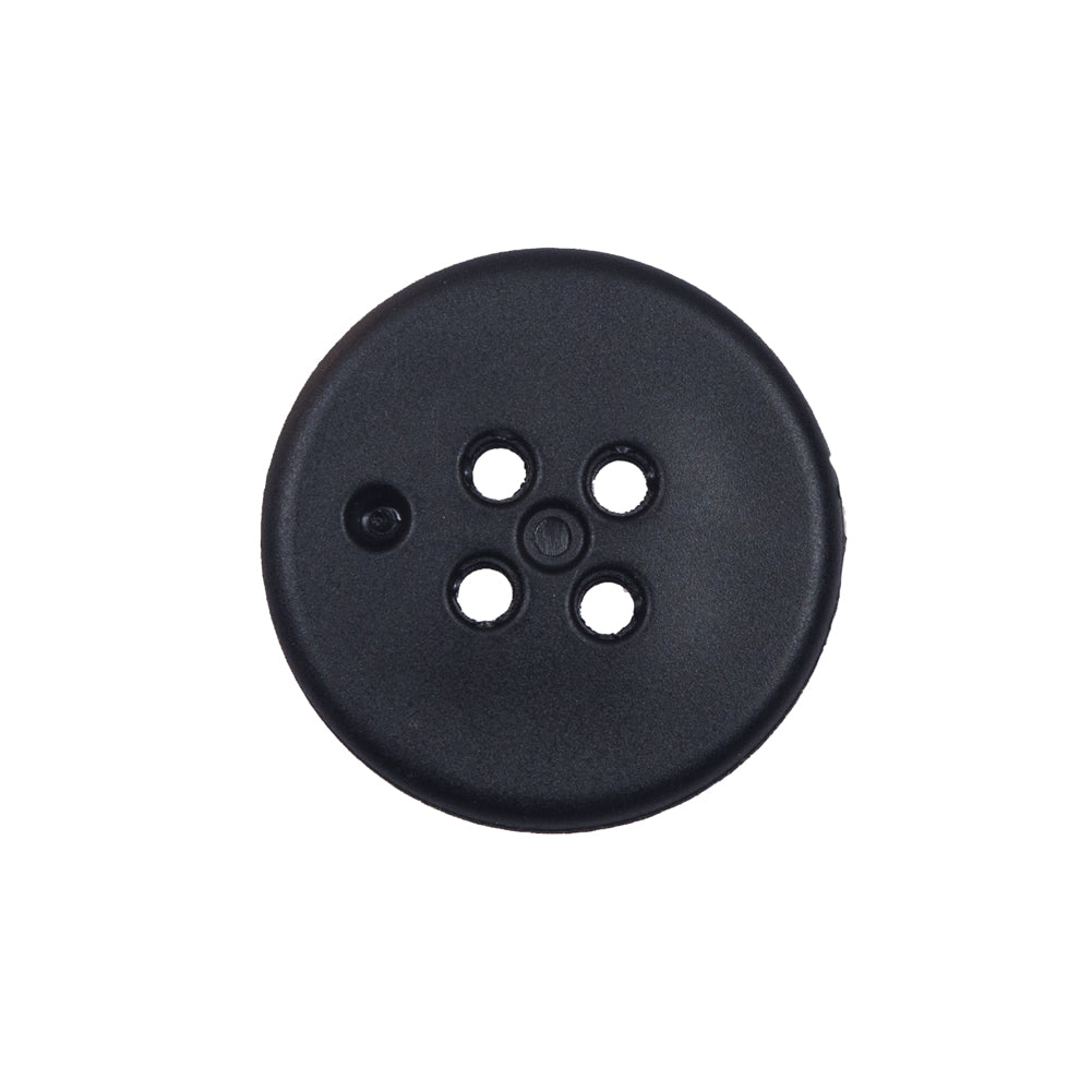Black Plastic 4-Hole Button - 36L/23mm Detail
