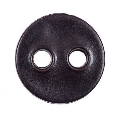 Dark Brown 2-Hole Painty Waist Plastic Button - 44L/28mm