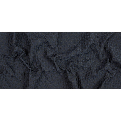 Black and Navy Quilted Brocade Full