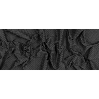 Black on Black Geometric Jacquard Full