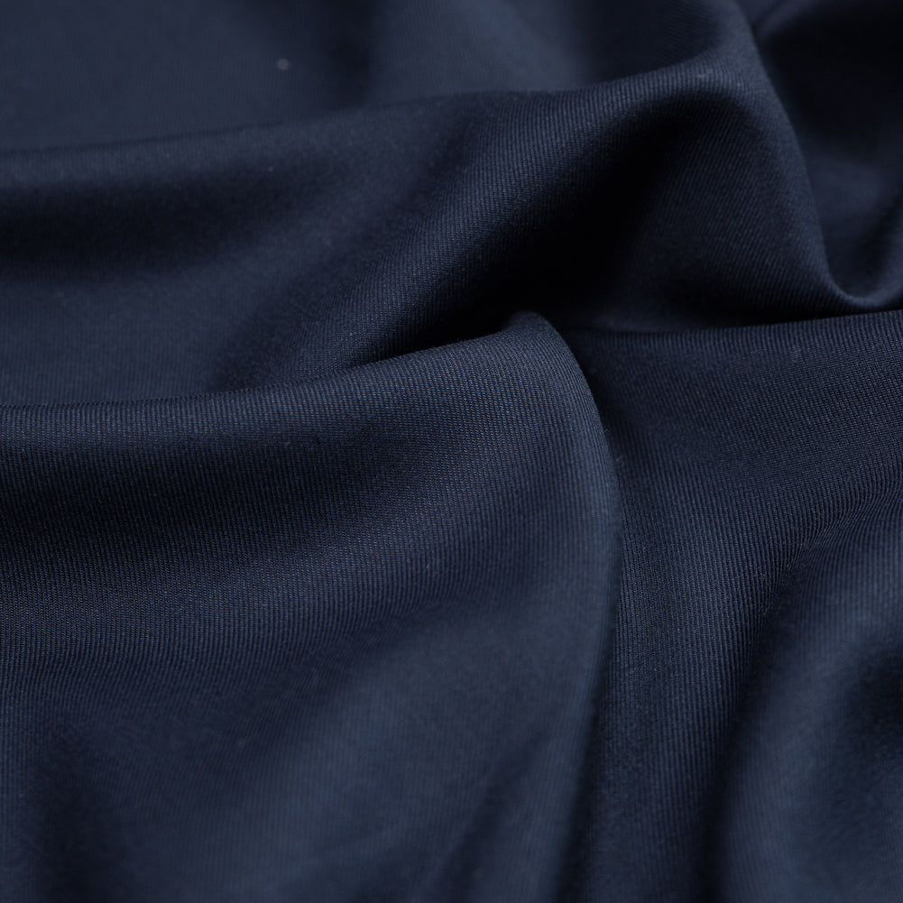 Navy Tencel and Wool Twill Full