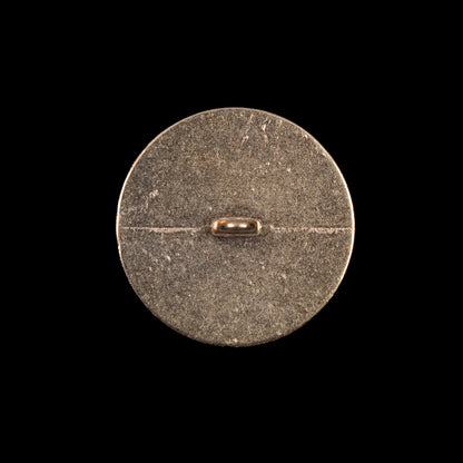 Italian Gold Hammered Metal Shank Back Button - 36L/23mm Detail