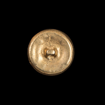 Gold Faux 4-Hole Metal Shank Back Button - 34L/21.5mm Detail