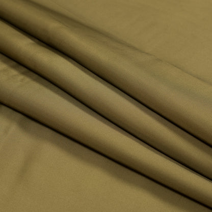 Warm Olive Twill Viscose Lining Folded