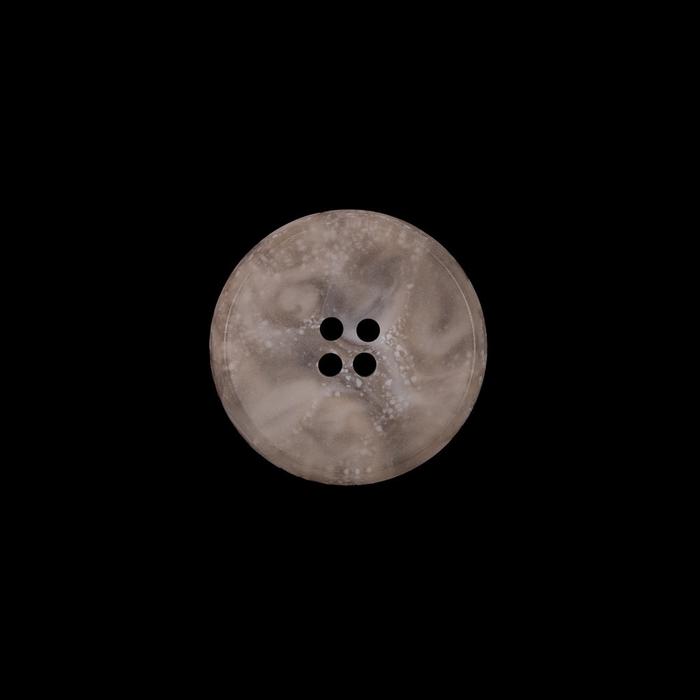 Beige Plastic 4-Hole Button - 24L/15mm