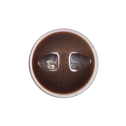 Brown Plastic Self Shank Button - 36L/23mm Detail