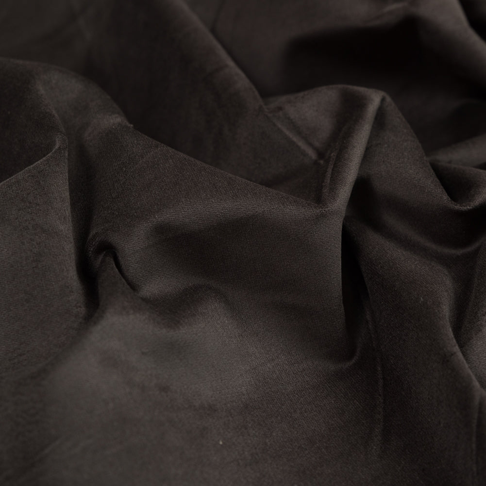 Dark Brown Stretch Cotton Velveteen Detail