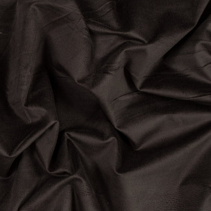 Dark Brown Stretch Cotton Velveteen