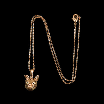 Gold Swatch Pendant on an 18" Chain