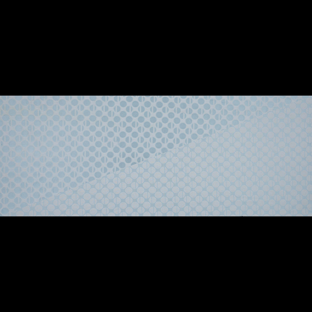 Light Blue and White Polka Dotted Jacquard Full