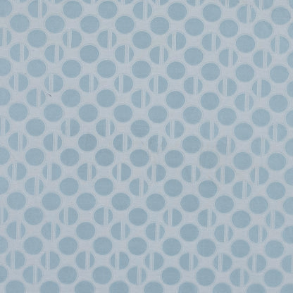 Light Blue and White Polka Dotted Jacquard
