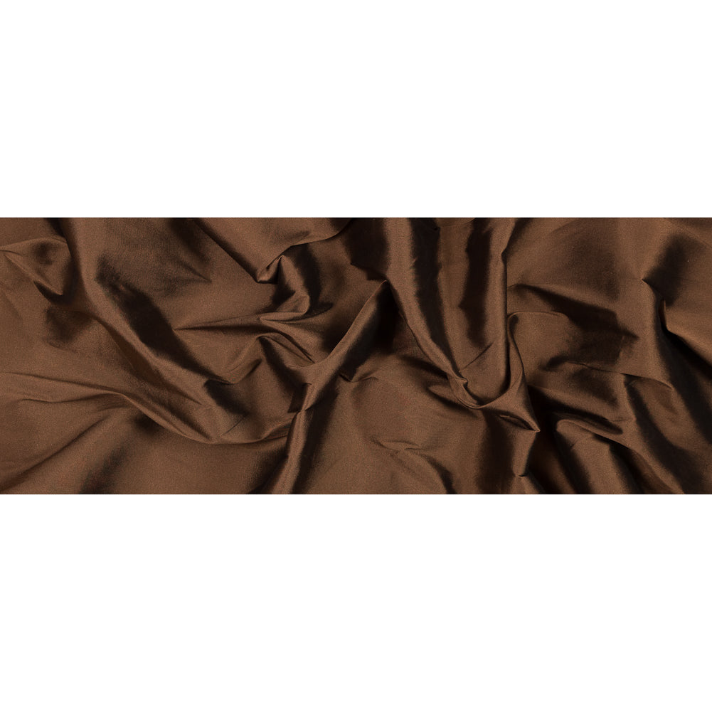 Brown Blended Silk Twill Full