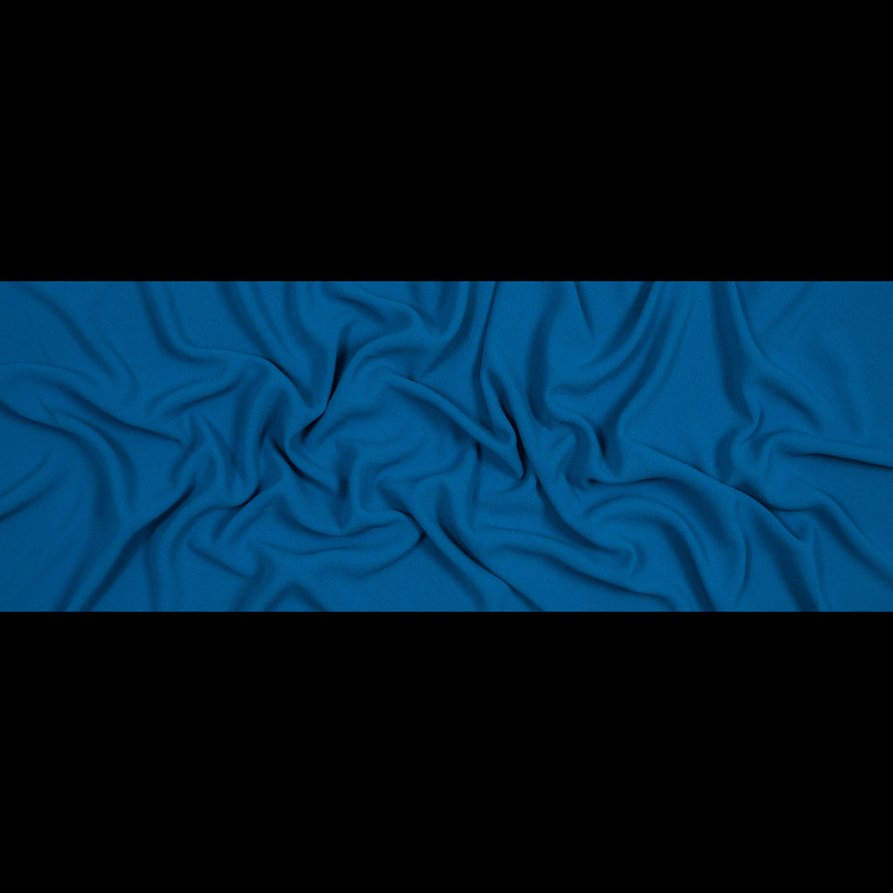 Sea Blue Polyester Crepe Full