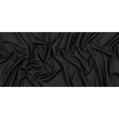 Italian Black Wool Suiting Full