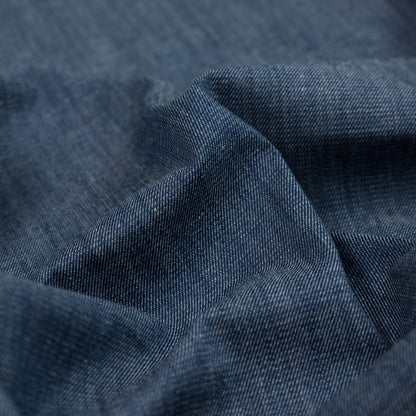 Bright Ingido Cotton Denim with Give Detail