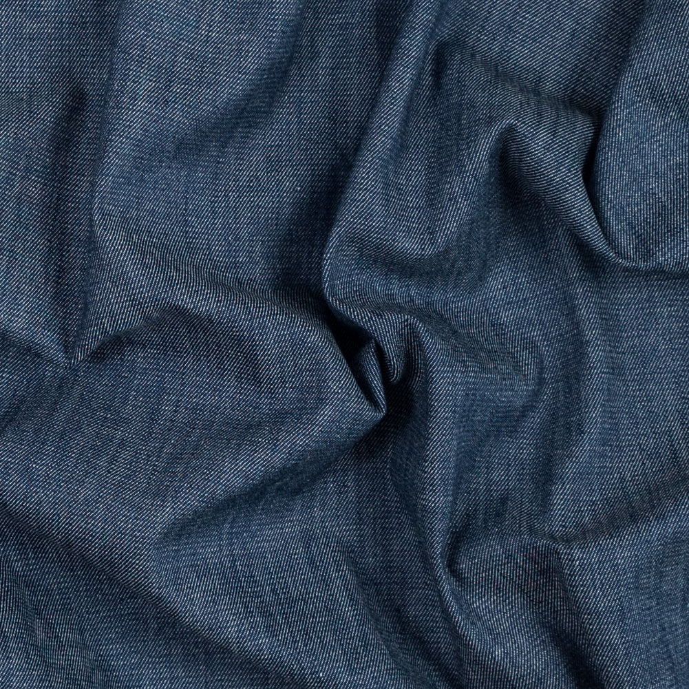 Bright Ingido Cotton Denim with Give