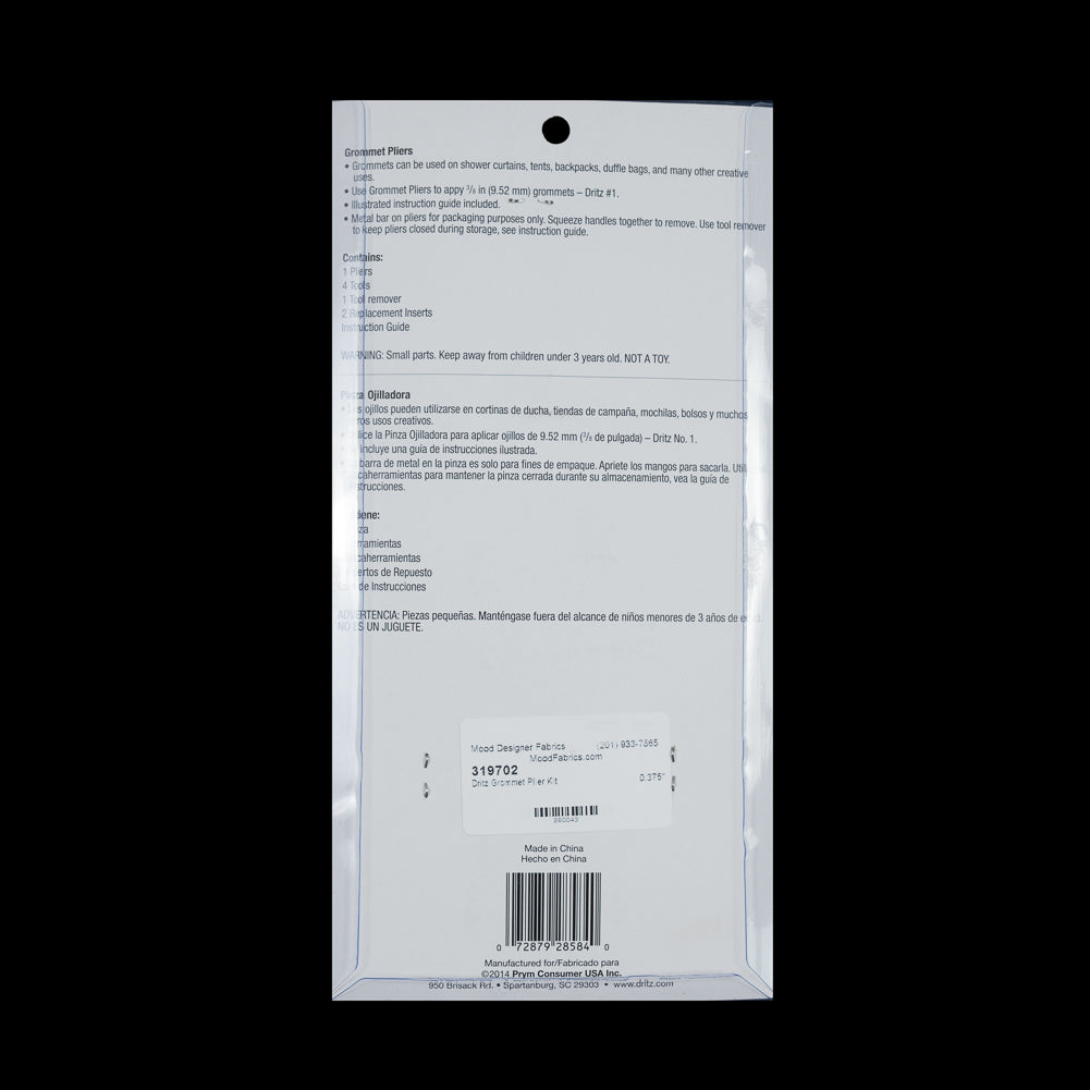Dritz Magenta Grommet Plier Kit - 0.375" Detail