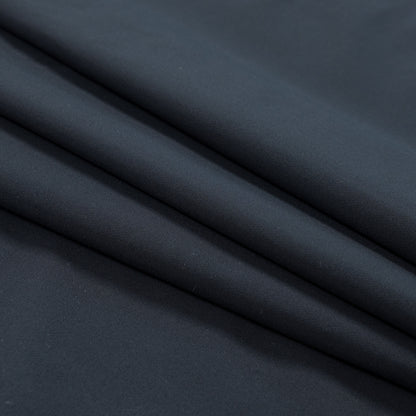 Midnight Navy Stretch Polyester Pique Folded