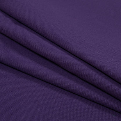 Purple Cotton Knit Pique Folded