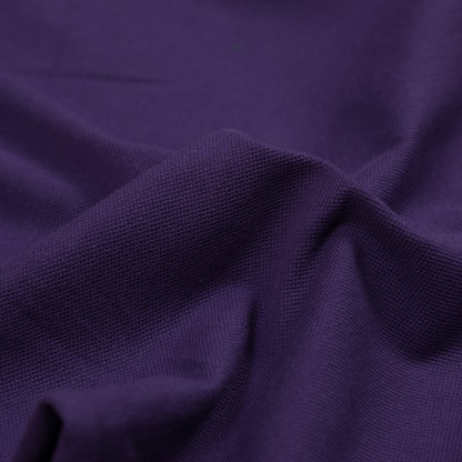 Purple Cotton Knit Pique Detail
