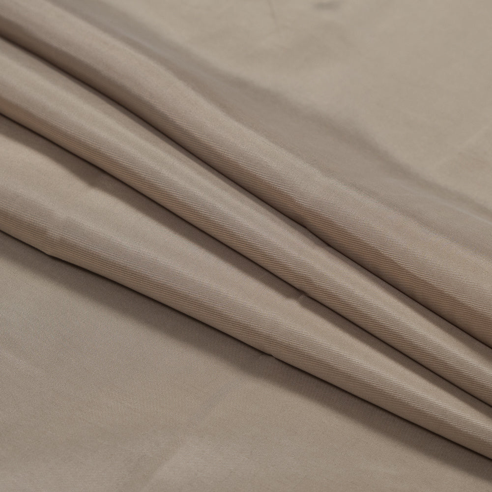 Washed Copper and Rayon Twill - Taupe - Darcy Collection - Folded