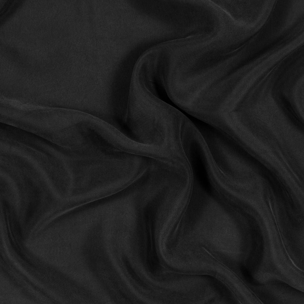 Washed Copper and Rayon Twill - Black - Darcy Collection
