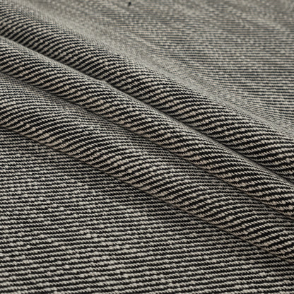 Rag & Bone Black and White Stretch Virgin Wool Twill Folded