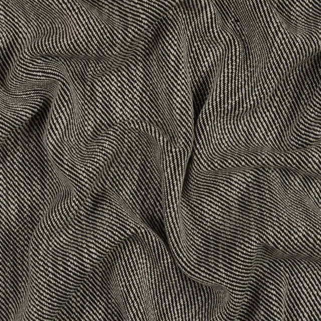 Rag & Bone Black and White Stretch Virgin Wool Twill