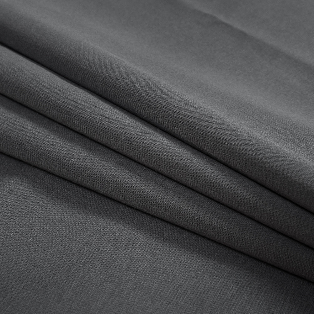Gray Cotton and Polyester Double Knit Folded