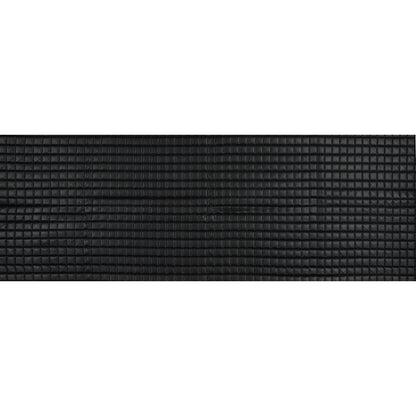 Black Faux Leather Square Quilted Coating Full