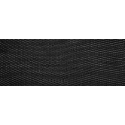 Black Faux Leather Diamond Quilted Coating Folded