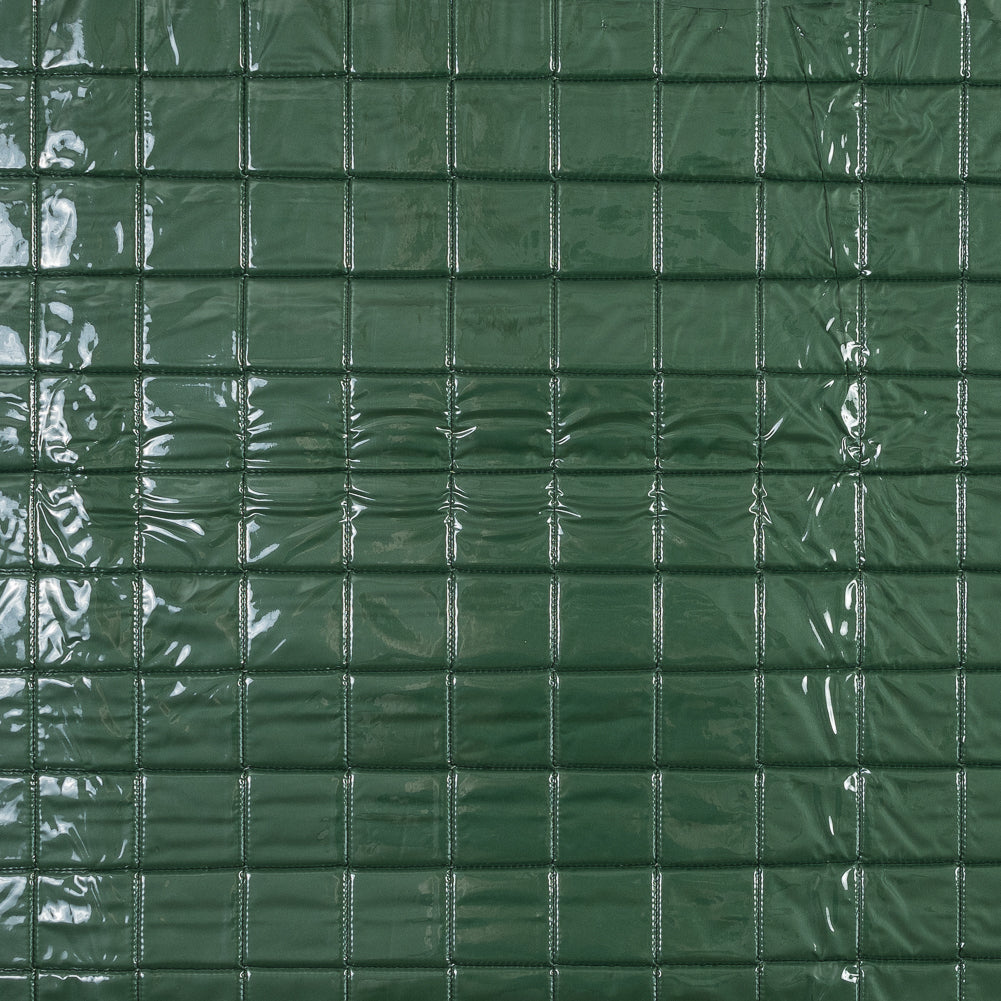 Green Square Vinyl Quilted Coating