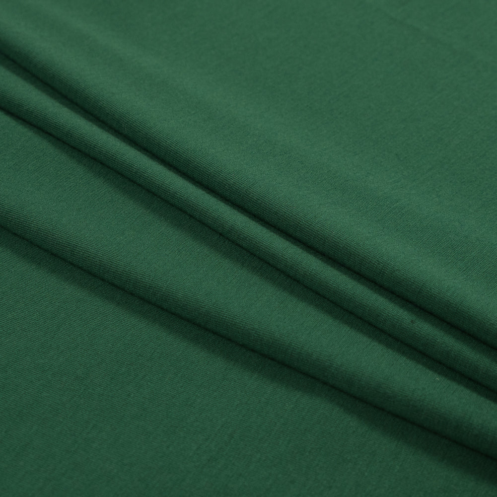 Emerald Green Stretch Wool Jersey Folded